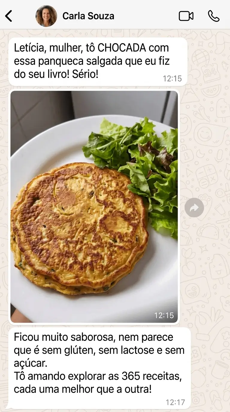 Depoimento de aluna no WhatsApp 2