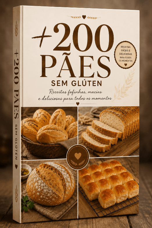 200 Receitas de Pães sem Glúten